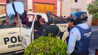Arequipa: Intervienen a dos varones con antecedentes tras robo de espejos y hurto a vendedor (VIDEO)