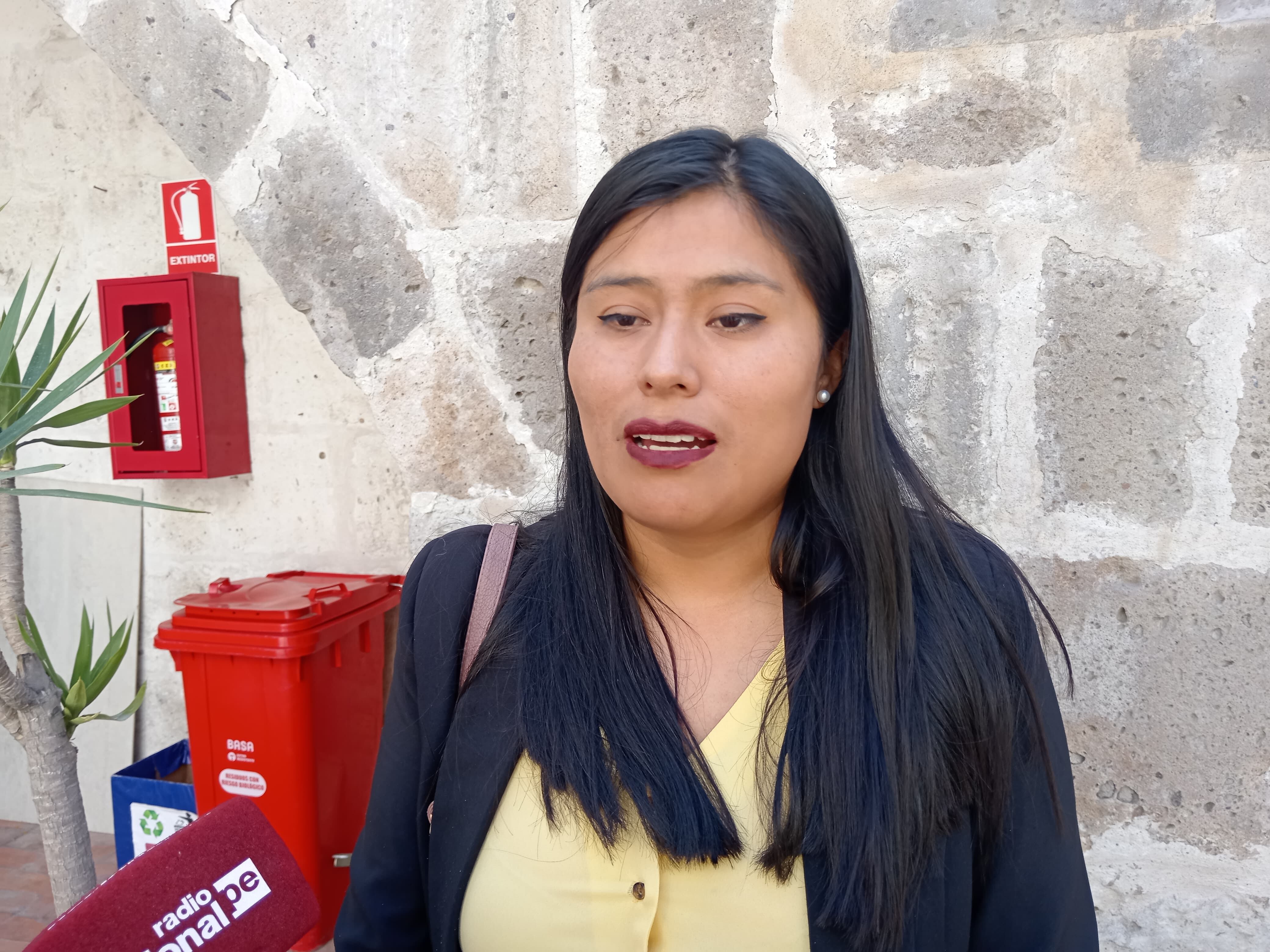 Consejera por Caylloma, Yesenia Choquehuanca. Foto: GEC.