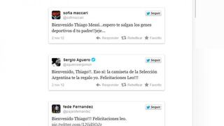 Deportistas y famosos felicitan a Messi por nacimiento de Thiago