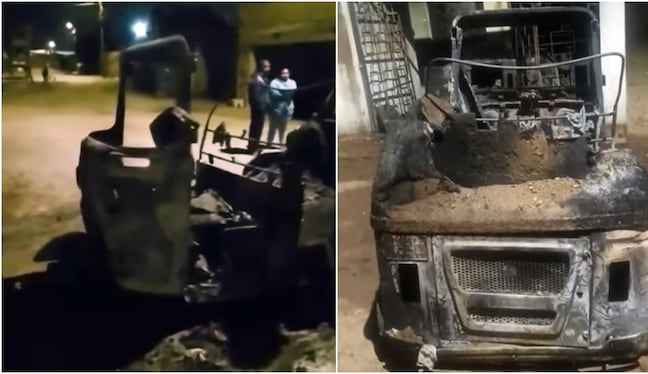 Chincha: dos mototaxis calcinadas por atentado criminal en Cruz Blanca