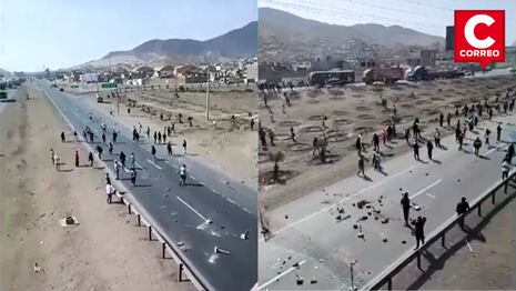 Pescadores bloquean Panamericana Sur en Pucusana en protesta por veda de la pota