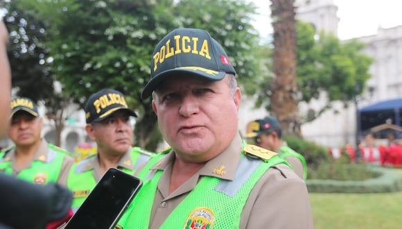 General de la Policía Ghino Malaspina dijo que redujo el índice delincuencial durante su gestión (Foto: Leonardo Cuito)