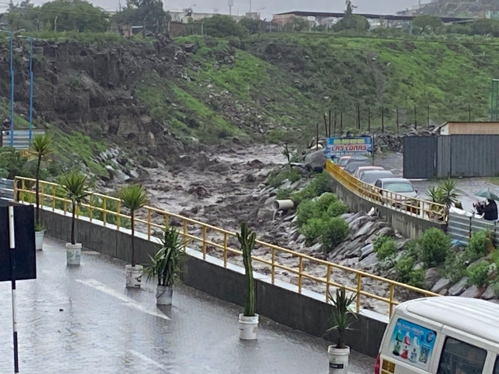 Torrentera en Miraflores, Arequipa. Foto: GEC.