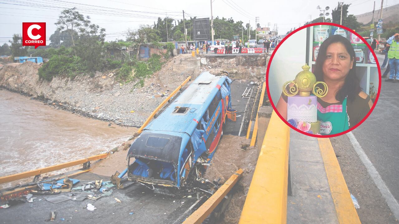 Patricia Liberto iba en bus que cayó al río por derrumbe de estructura en Chancay. Hecho ocurrido en Huaral dejó dos personas fallecidas, oficialmente; además de varios heridos.