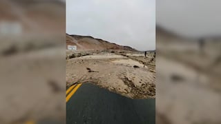“No hay pasada”: Huaico bloquea la Panamericana Sur a la altura del túnel de Vitor (VIDEO)