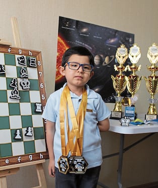 André, el niño que a los 5 años ya gana en torneos de ajedrez en Arequipa (Foto: GEC)