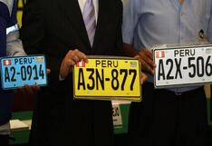 MTC: Cambio de placa en vehículos se implementará de manera escalonada