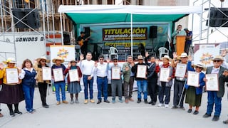 Arequipa: 638 comuneros reciben títulos de propiedad rural en Salamanca