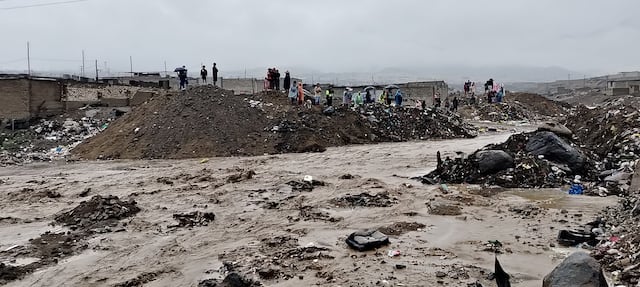 Pobladores se alarmaron ante activación de la quebrada San Idelfonso.