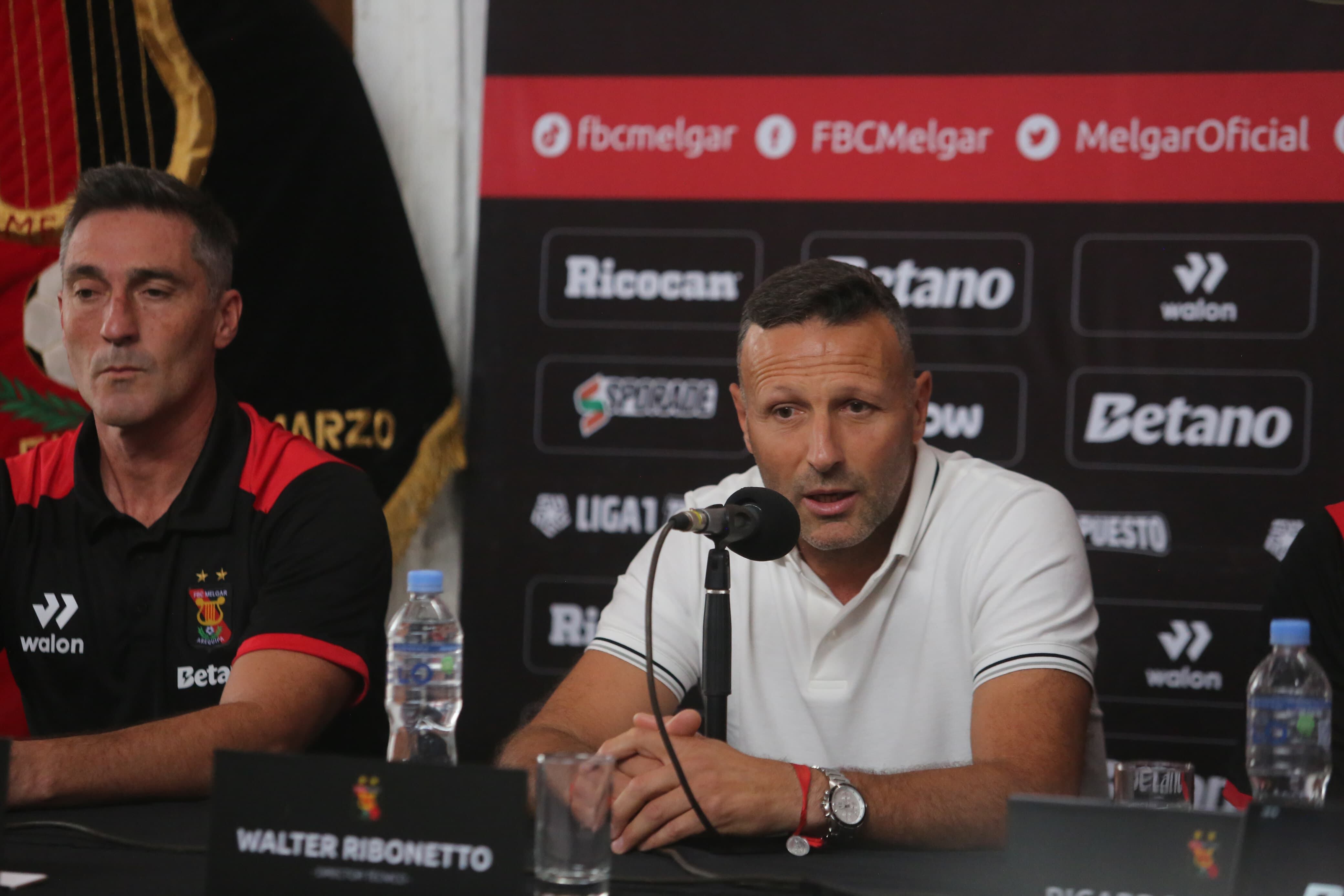 Walter Ribonetto en el club Melgar. Foto: Leonardo Cuito.