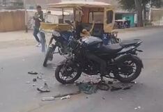 Tres personas resultan heridas en múltiples choques en Piura