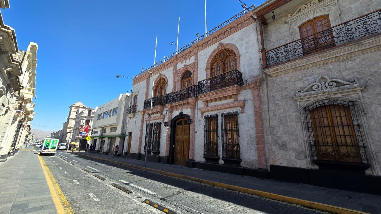 Calle La Merced en el Centro Histórico de Arequipa. Foto: (Foto: Yunsu Pariapaza/@photo.gec)