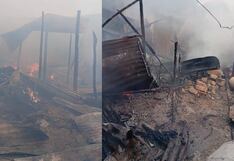 Sullana: Incendio arrasó con tres viviendas