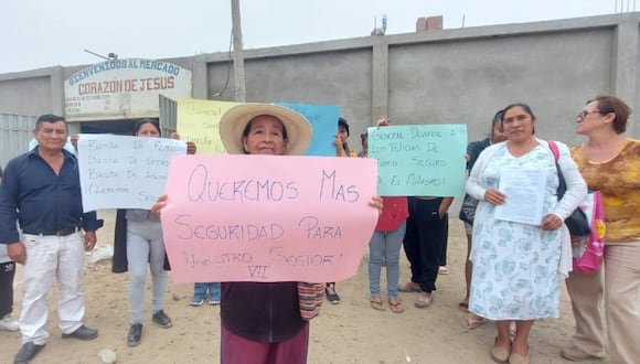 Los moradores indicaron que deben reponer a los 20 efectivos de la Policía Nacional del Perú del programa de Barrio Seguro.