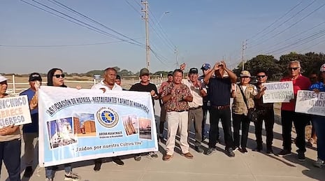 La Libertad: Protestan por retraso en obras de corredor vial