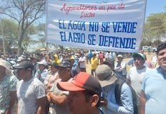 Agricultores protestan para exigir agua en Piura