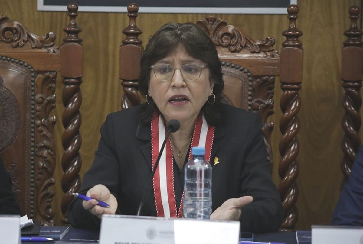 La fiscal de la Nación, Delia Espinoza, afronta una pesquisa en la Subcomisión del Congreso. (Foto: Britanie Arroyo / @photo.gec)