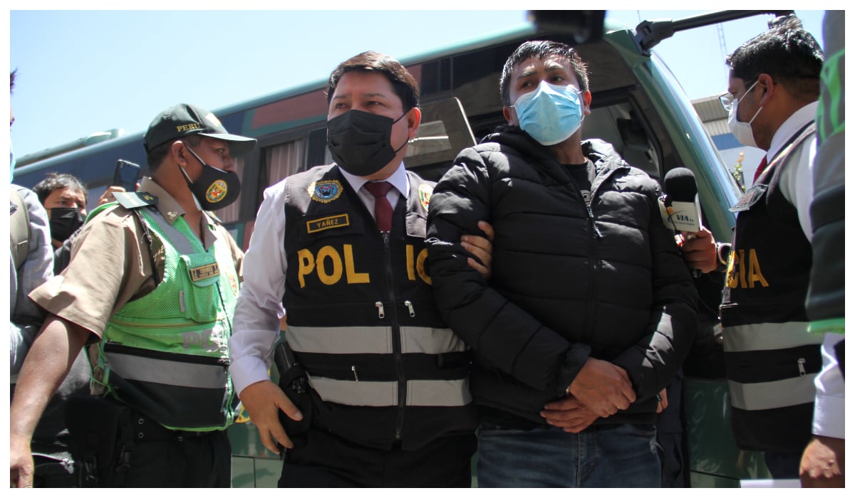 Elmer Cáceres Llica fue detenido en el año 2021 y suman a 3, los años en prisión. (Foto: GEC)