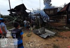 Satipo: Incendio deja cuatro viviendas reducidas a cenizas en San Ramón (FOTOS Y VIDEO)