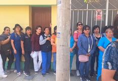 Ica: decenas de trabajadores de salud protestan por falta de pago de guardias