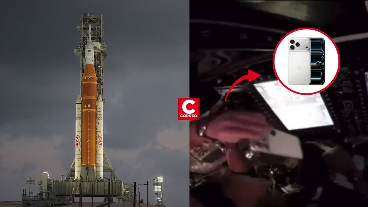 NASA lleva un iPhone a la Luna en la misión Artemis II: el primer móvil en viajar al espacio. Composición: Diario Correo.