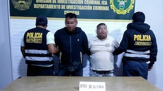 Chincha: capturan a sujetos sindicados de realizar disparos en Aurora Castilla