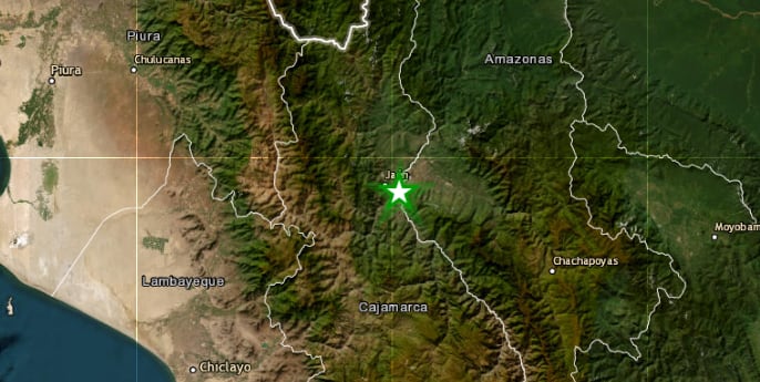 El movimiento sísmico ocurrió a la 1:01 p. m. y tuvo una profundidad de 13 kilómetros. El Instituto Geofísico del Perú reportó una intensidad de II-III en Jaén.