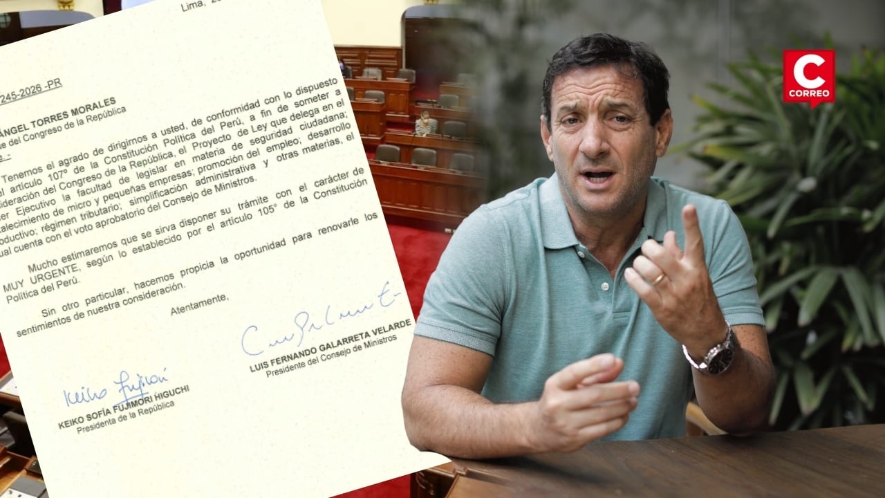 Masacre en Trujillo: Renzo Reggiardo pide al Congreso aprobar facultades legislativas para enfrentar delincuencia. Composición: Diario Correo.