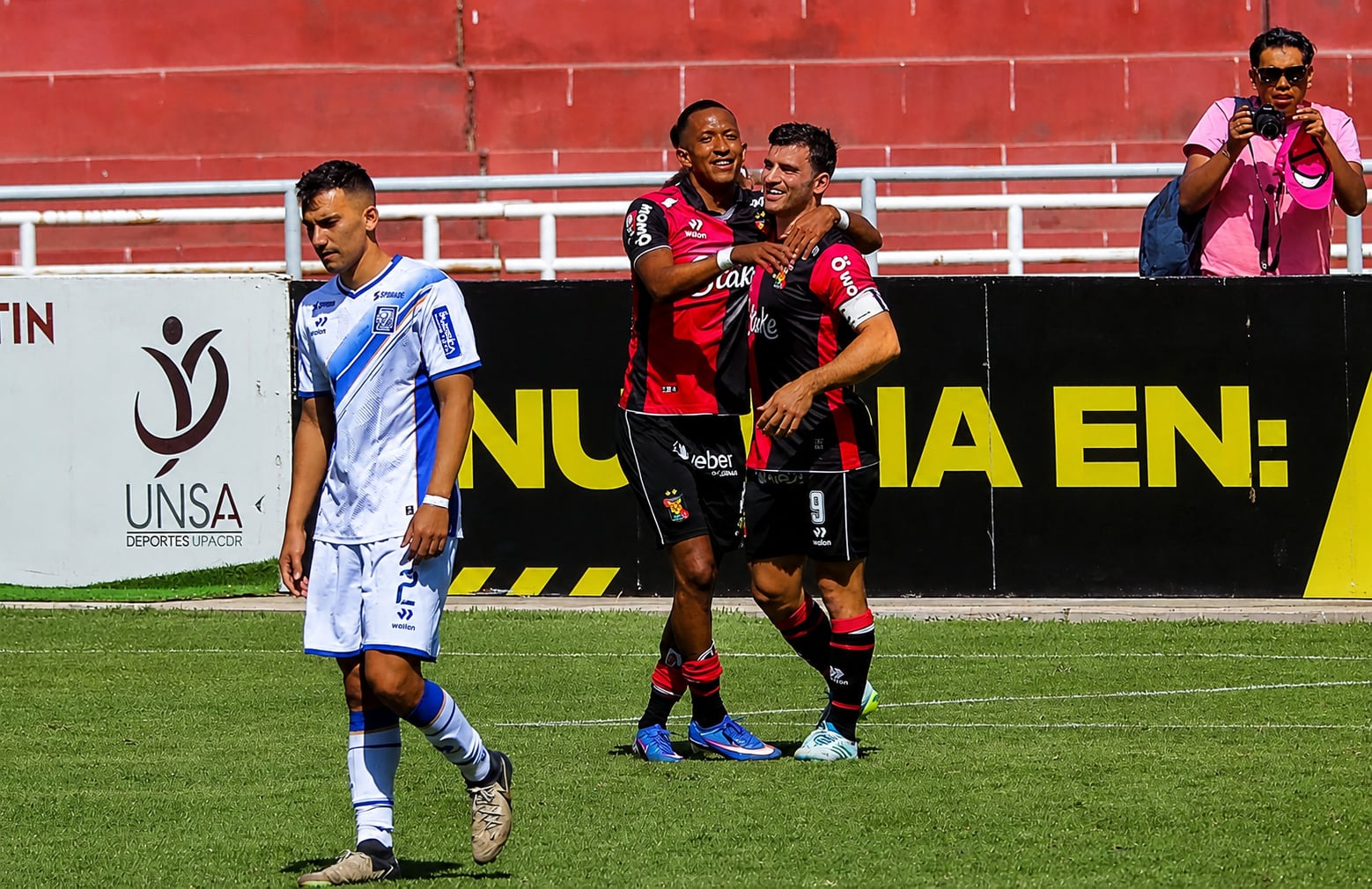 Dupla rojinegra: Jhonny Vidales - Bernardo Cuesta. Foto: GEC