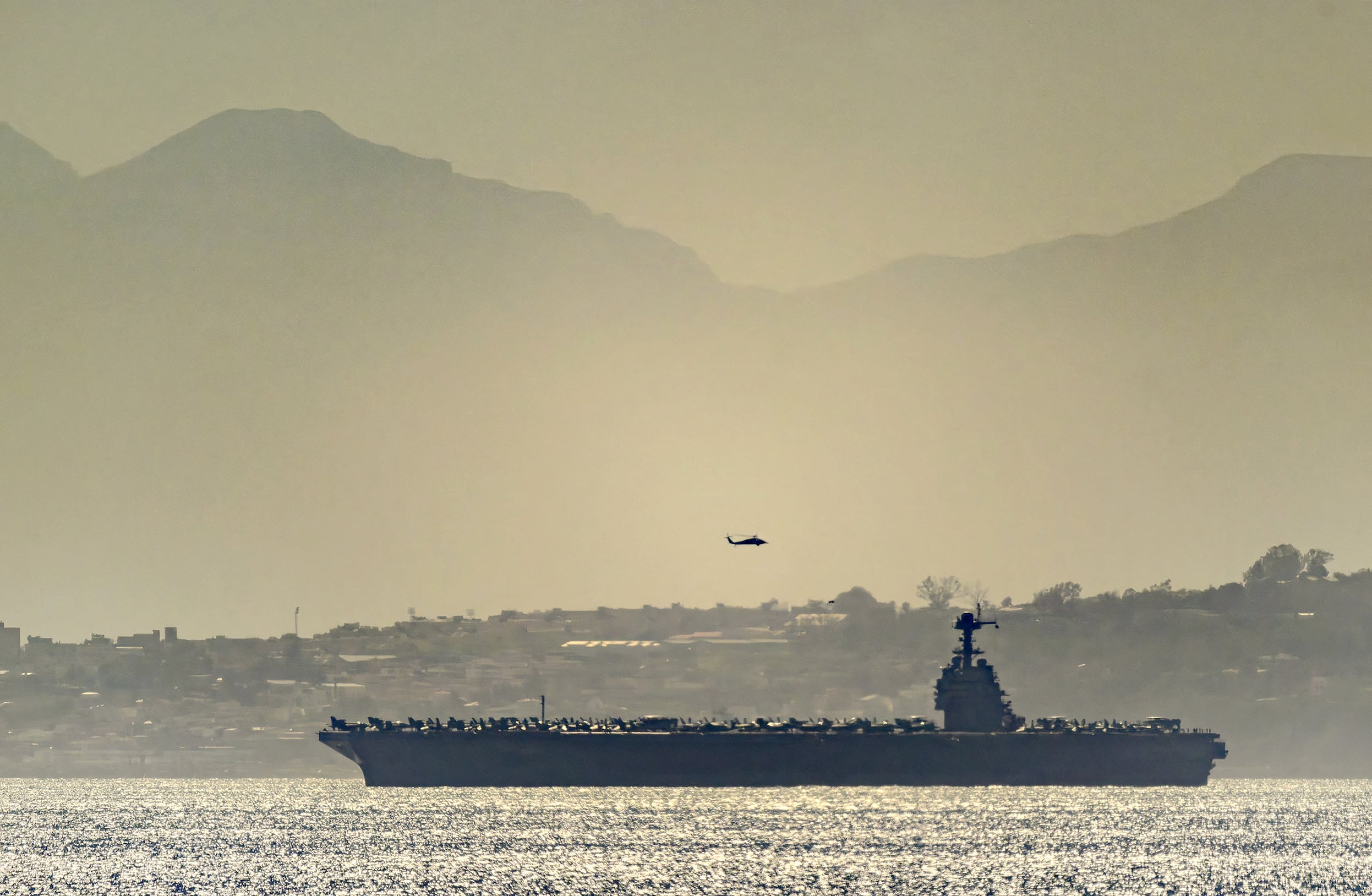 El portaaviones estadounidense USS Gerald Ford. (Foto de David Parody / DM Parody / AFP).