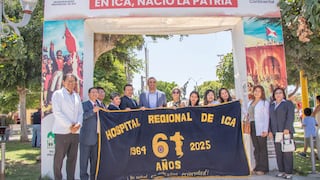 Hospital Regional de Ica celebra su 61º aniversario con participación en desfile cívico