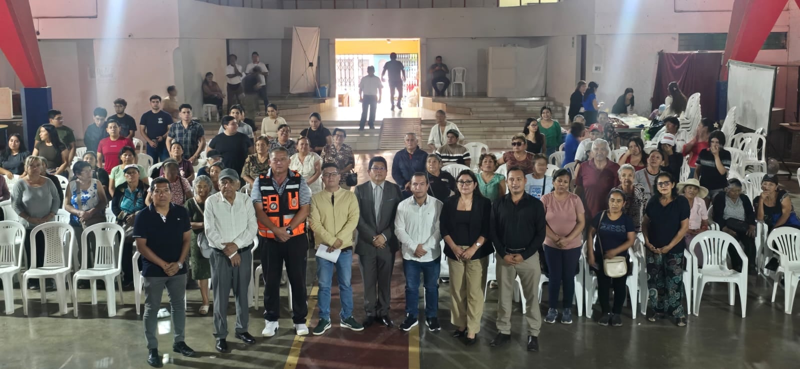 Durante la II Audiencia Pública, el alcalde Juan Carranza Ventura detalló las principales obras en seguridad, salud e infraestructura.