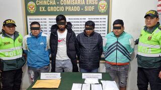 Chincha: caen integrantes de banda sindicada de perpetrar asalto a camión