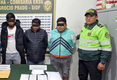 Chincha: caen integrantes de banda sindicada de perpetrar asalto a camión