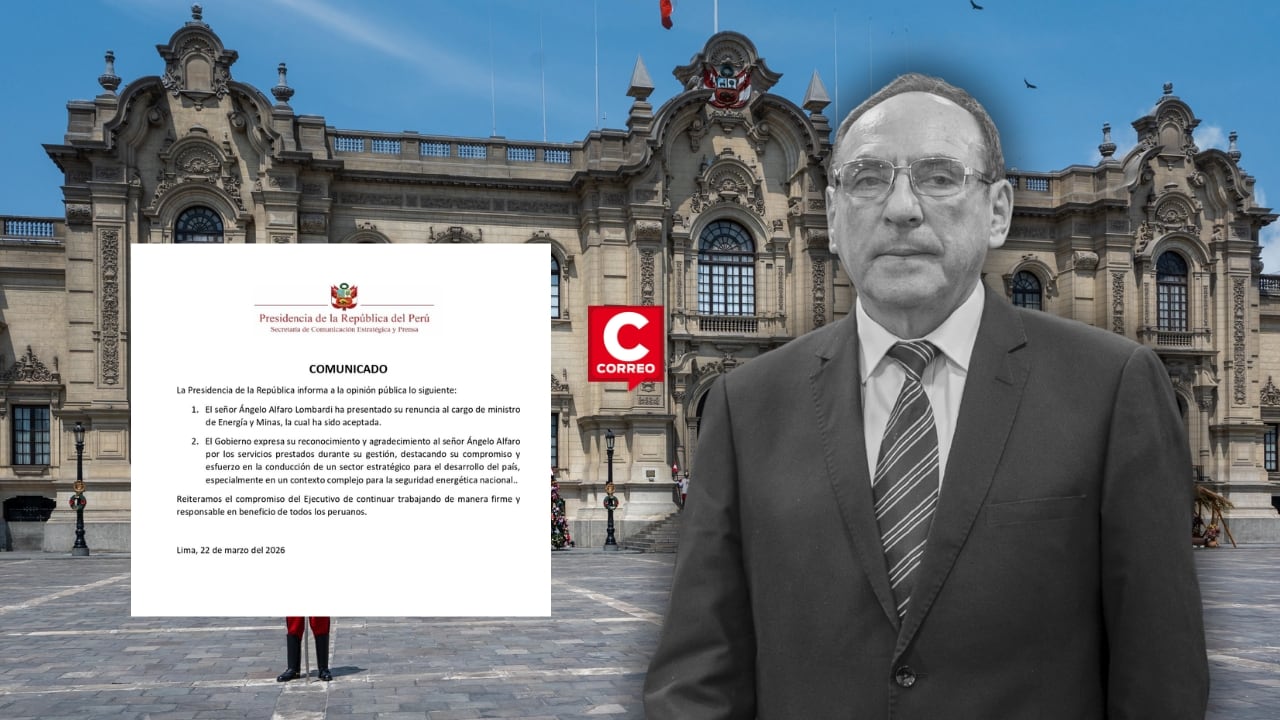 Ángelo Alfaro renuncia al Ministerio de Energía y Minas en medio de denuncia por abuso sexual. Composición: Diario Correo.