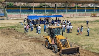 Cambian el grass natural a un estadio piurano