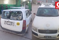 Víctimas apedrean vehículo de delincuentes para frustrar robo en Chupaca