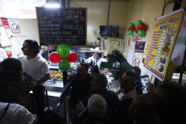 Roberto Sánchez en San Juan de Miraflores (Fotos: Jesús Saucedo/GEC)