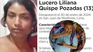 Ministra de la Mujer pide a todo el país que busque a Lucero, menor desaparecida en San Juan de Miraflores