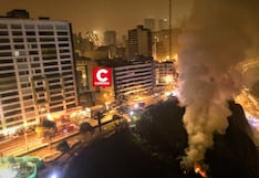 Miraflores: incendio en Costa Verde por pirotécnicos alarmó a vecinos durante Año Nuevo 2026