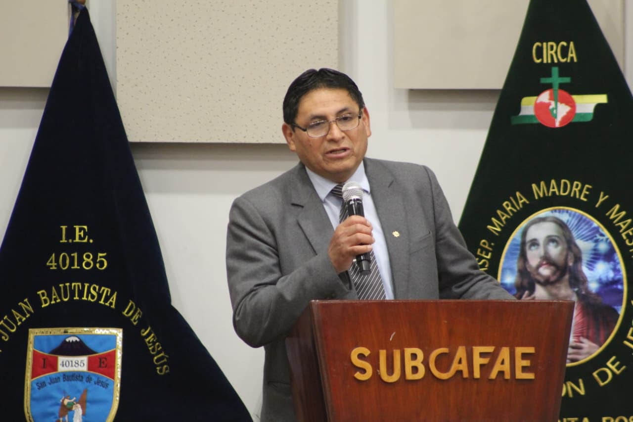 Gerente regional de Educación en Arequipa, William Choque. (Foto: Álvaro Figueroa)