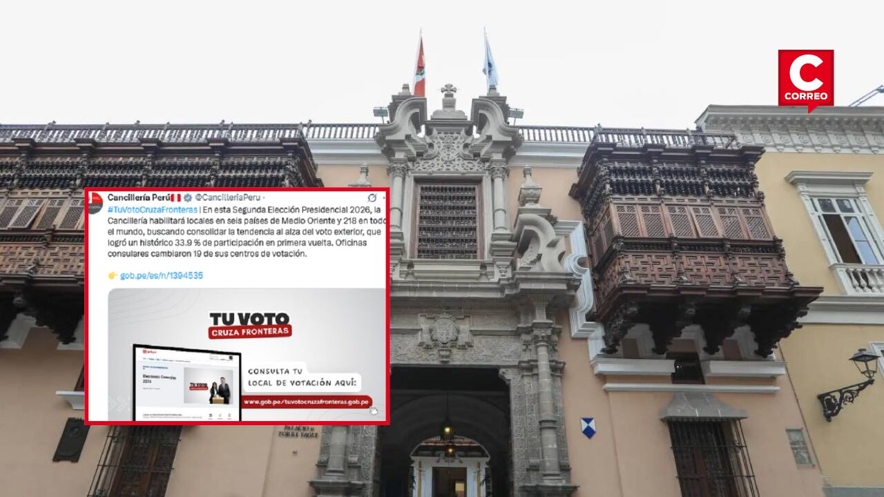 Cancillería modifica locales de votación y refuerza atención a peruanos en el exterior