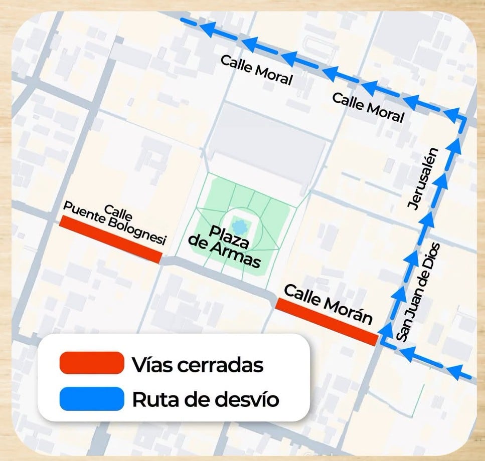 Disponen cierre temporal de calles en Arequipa por festival criollo. Foto: MPA.