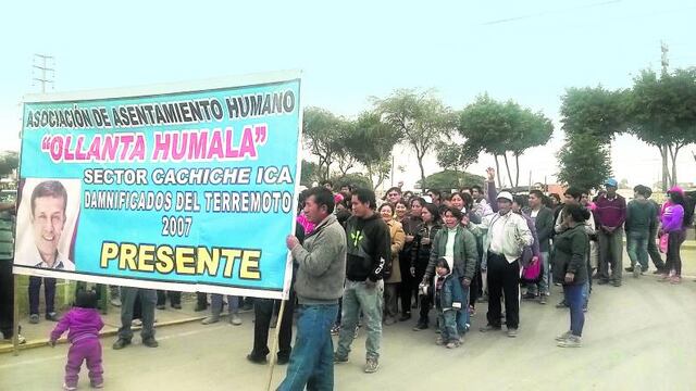 Protestan por energía eléctrica para familias de Cachiche