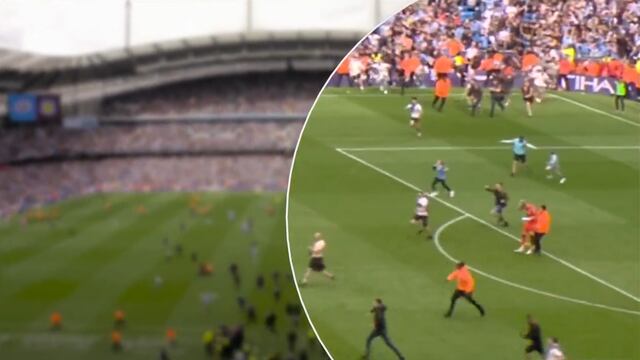 Aficionados de City golpearon al arquero del Aston Villa tras invadir el campo (VIDEO)
