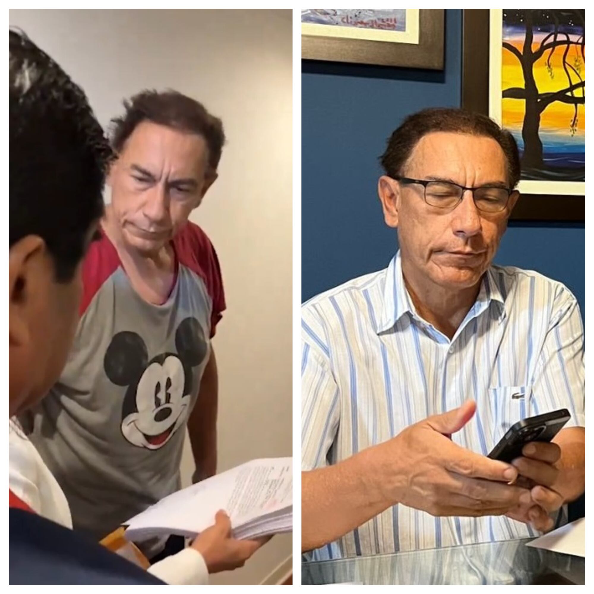 La Fiscalía de la Nación aclaró que el expresidente Vizcarra solicitó permiso para cambiarse. (Foto: Composición Ministerio Público)