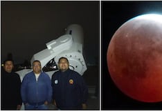 Ica captó la “Luna de sangre” con el telescopio Nishimura durante un singular eclipse lunar