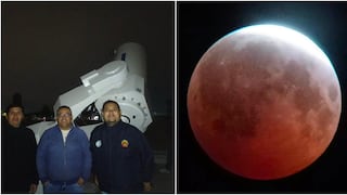Ica captó la “Luna de sangre” con el telescopio Nishimura durante un singular eclipse lunar