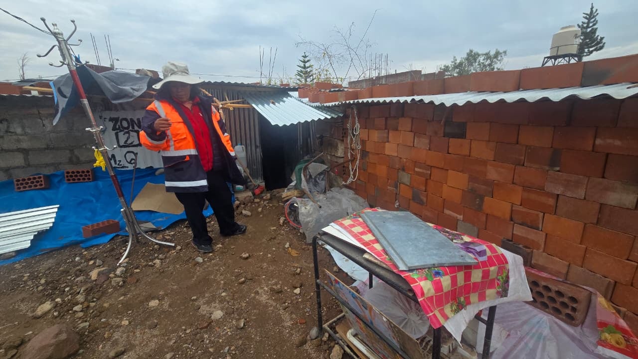 Vivienda afectada por la lluvia. Foto: Melanie Pariapaza.
