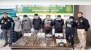 Cayeron seis sujetos con 600 ketes de drogas, arma de fuego y municiones en Imperial